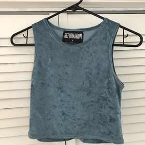 Reformation X urban renewal velvet crop